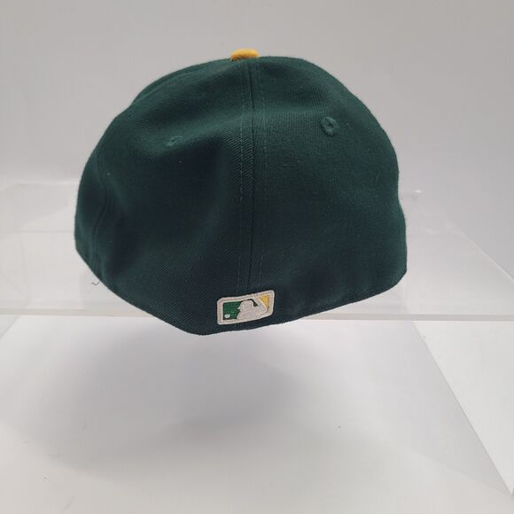 Oakland A's New Era Official On-Field Cap Fitted Size 7 1/8 59FIFTY - Picture 4 of 7